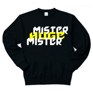 MR.HUGE MISTER&HUGE DEGITAL LOGO SWEAT (ミスター＆ヒュージ　デジタル　ロゴ）　スエット　ブラック