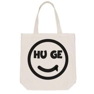 MR.HUGE  SMILE HUGE LOGO PRINTED CANVAS TOTE BAGʥޥ롡ҥ塼ץȡХȡȡХå