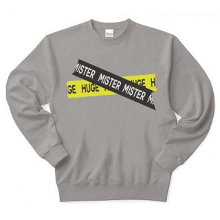 MR.HUGE CROSS BARRICADE TAPE LOGO SWEAT (Хꥱɡơסˡåȡ졼