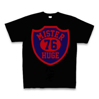 MR.HUGE 76 EMBLEM （76　エンブレム）PRINTED Tシャツ ブラック