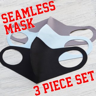 【即納】SELECT Polyurethane seamless MASK 3pieceSET（ポリウレタン　シームレス　マスク　3色セット）ミックス