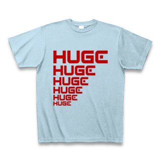 MR.HUGE LINE HUGE ROGO（ライン HUGE ロゴ）PRINTED Tシャツ　ライトブルー