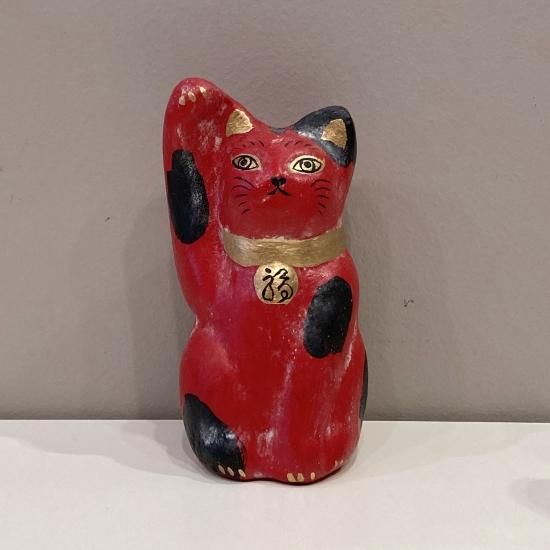 Amazon.co.jp: 蝉丸在銘 ビンテージ 招き猫 作家物 古玩 金魚