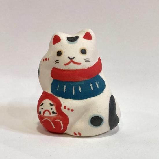 木村幸世 ミニだるま抱き招き猫 - 猫専門またたび堂 通販サイト
