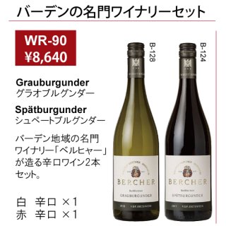 ウインターギフト　バーデンの名門ワイナリー辛口赤白ワイン2本　ギフトケース入の商品画像