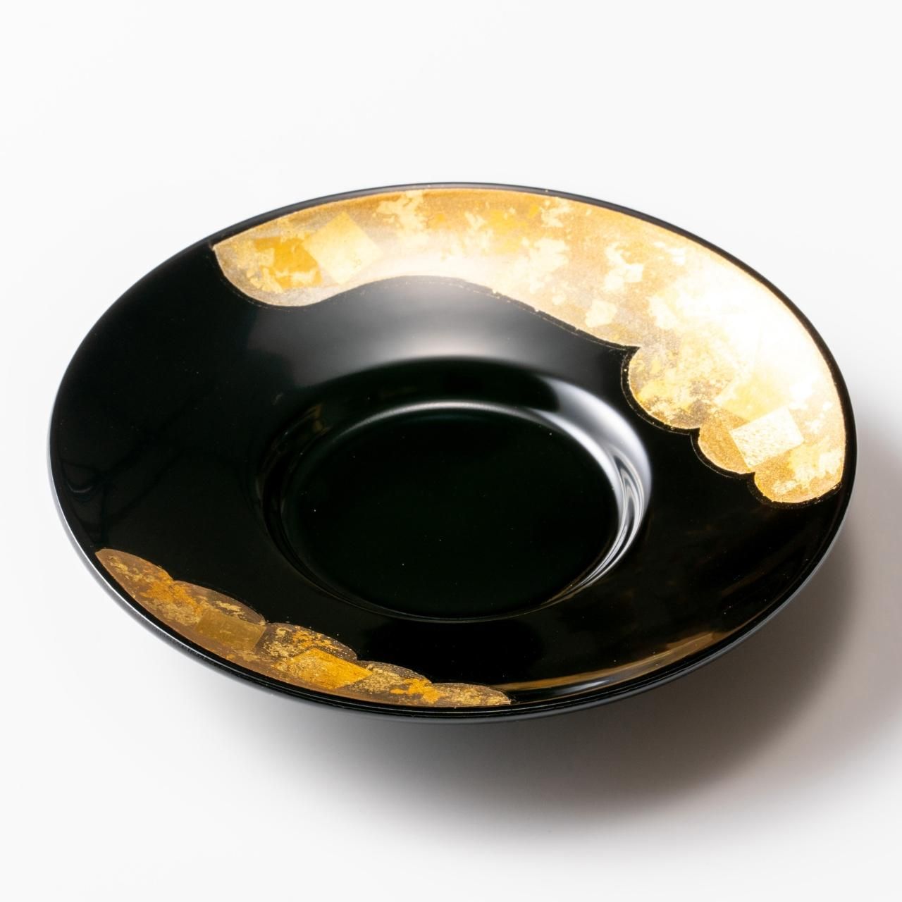 【秀衡塗】漆器 茶托　5個セット ※未使用　12cm 茶托 金雲 5枚セット - 秀衡塗工房 丸三漆器 オンラインストア