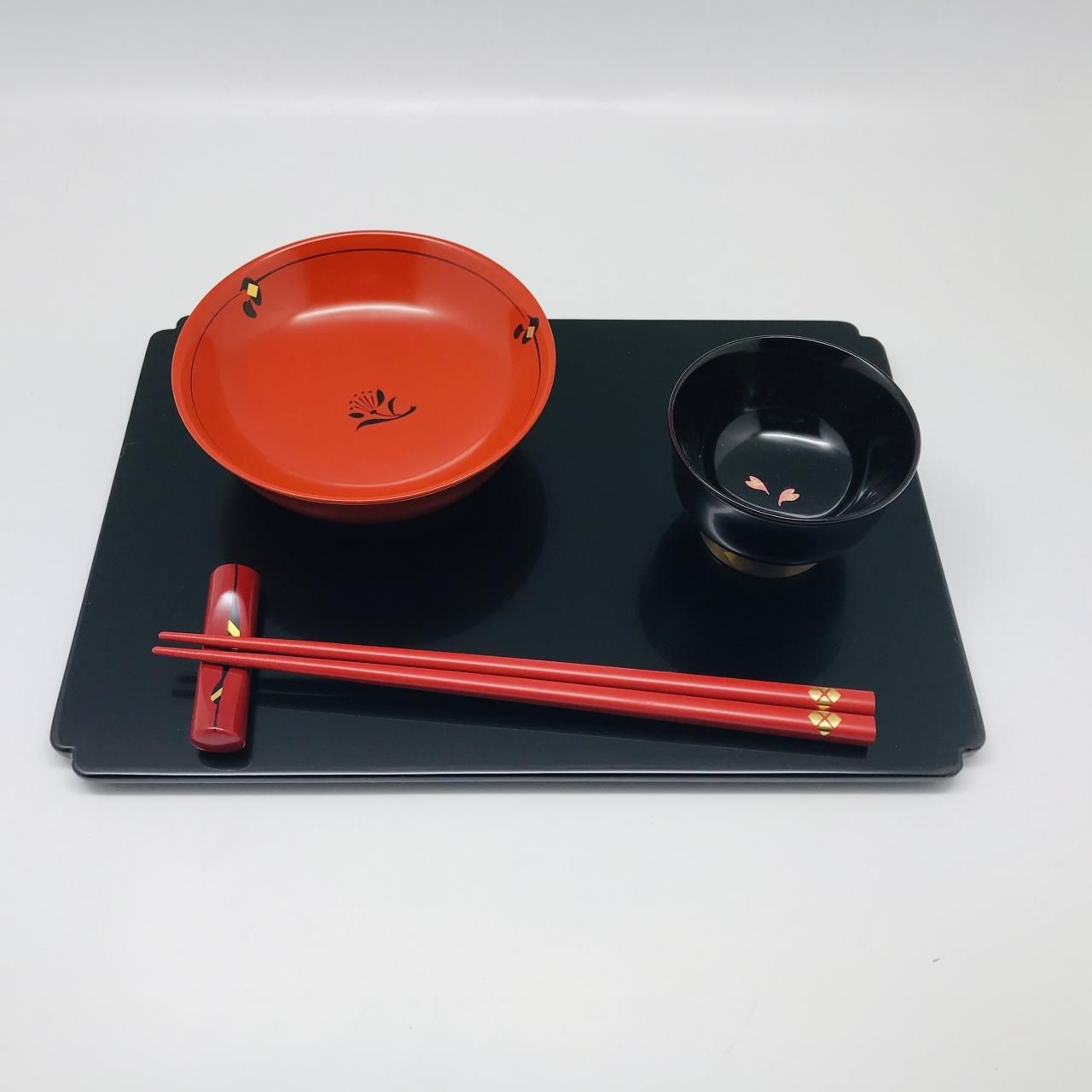 【新品未使用】秀衡塗　姫盆　姫皿　黒　漆器 姫盆 黒 - 秀衡塗工房 丸三漆器 オンラインストア