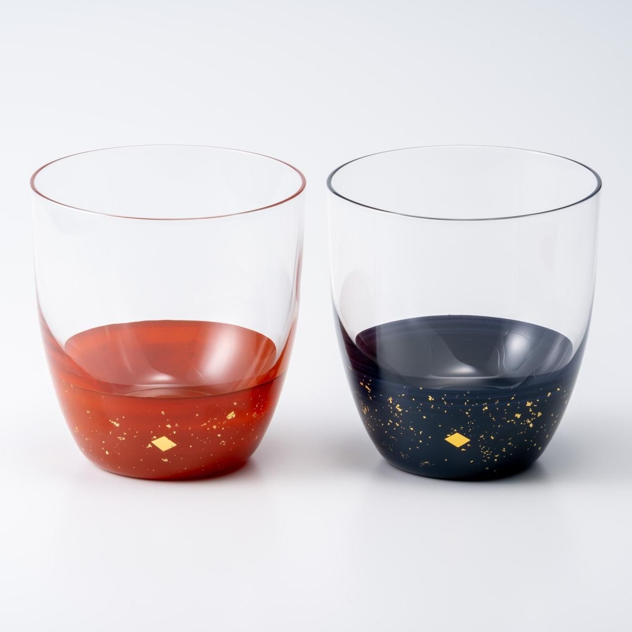 漆器タンブラー赤と黒ペア