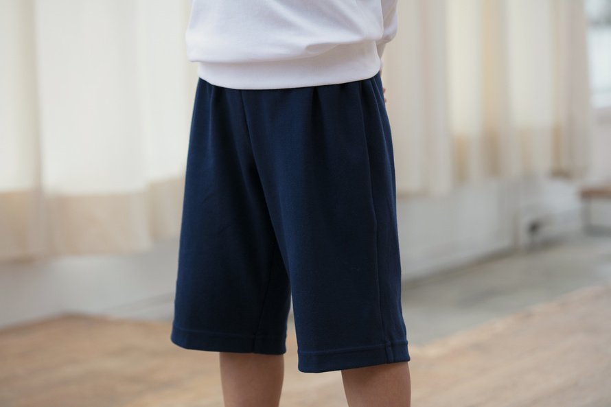 敏感肌向け 日本製 綿100％ 体操服 ズボン パンツ ハーフ丈（濃紺/エンジ/花紺）｜Catch OnlineShop