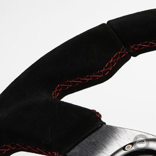 THIRASH RACING ステアリング 黒 バックスキン THIRASH RACING