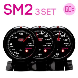 Autogauge ȥ<br>SM2 430꡼ 60mm<br>3Ϣ᡼å<br>֡ȷס岹ס