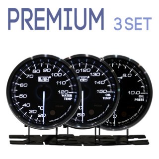 Autogauge ȥ<br>PREMIUM꡼ 60mm<br>3Ϣ᡼å<br>岹סס