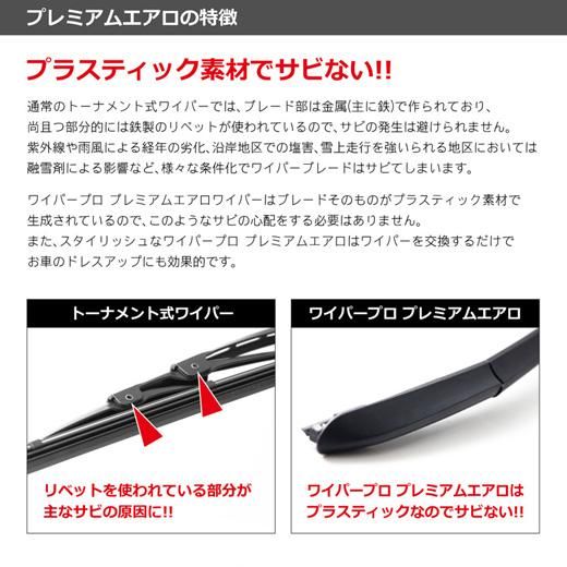 Wiper Pro ワイパープロ シリコンエアロワイパー ハイエースワイド H16 8 1台分2本セット プレミアムエアロ Wiper Pro ワイパープロ シリコンエアロワイパー ハイエースワイド H16 8 1台分2本セット プレミアムエアロ