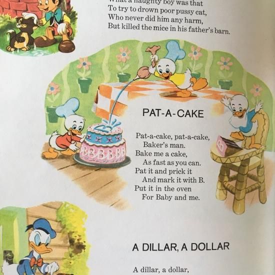 WALT DISNEY'S MOTHER GOOSE - 絵本・児童書・古雑誌 のらねこ古書店
