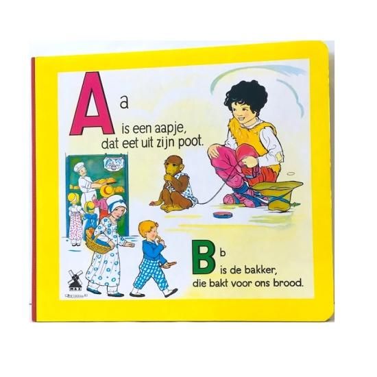 A is een aapje,dat eet uit zijn poot - 絵本・児童書・古雑誌 のら