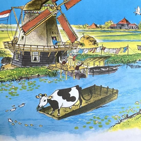 DE KOE DIE IN HET WATER VIEL（オランダ語版） - 絵本・児童書