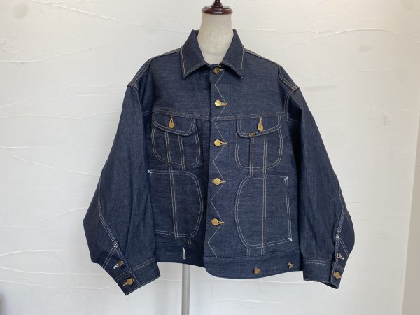 <img class='new_mark_img1' src='https://img.shop-pro.jp/img/new/icons2.gif' style='border:none;display:inline;margin:0px;padding:0px;width:auto;' />〈beautiful people〉Lee double-end denim riders/work blouson