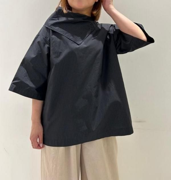 <img class='new_mark_img1' src='https://img.shop-pro.jp/img/new/icons2.gif' style='border:none;display:inline;margin:0px;padding:0px;width:auto;' />TOGA PULLATypewriter check S/S blouse
