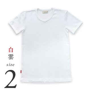 【美和縫製】無地厚手Tシャツ白雲（白）／ サイズ2