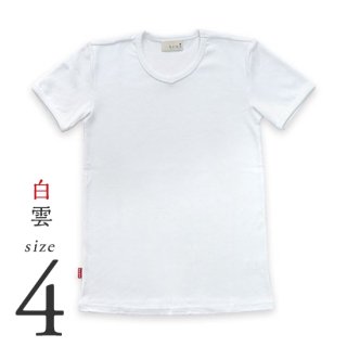 【美和縫製】無地厚手Tシャツ白雲（白）／ サイズ4