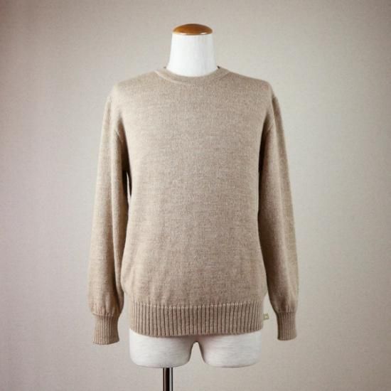 メンズ ベビーアルパカ ベーシックセーター（クルーネック） 全9