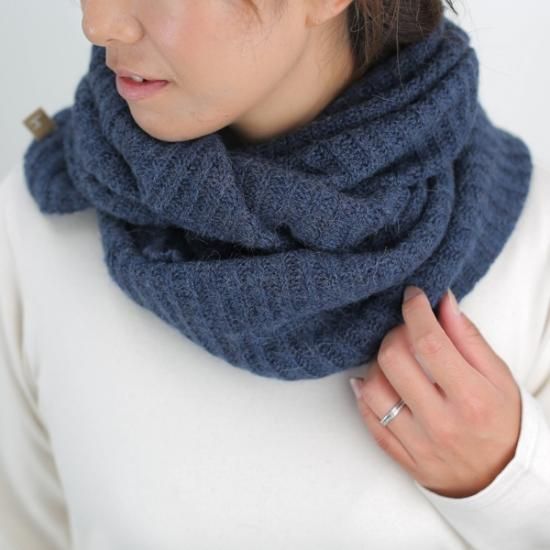 ベビーアルパカ ブロードステッチスヌード 全4色 - ベビーアルパカ100