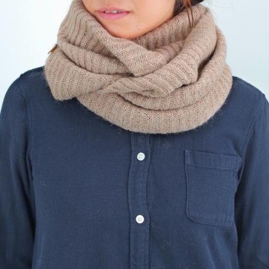 ベビーアルパカ ブロードステッチスヌード 全4色 - ベビーアルパカ100