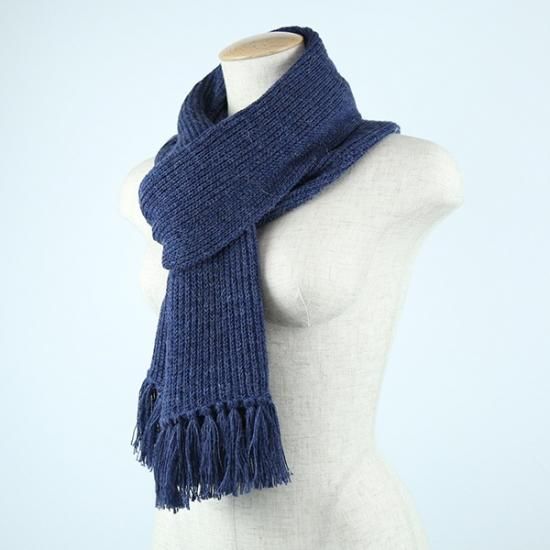 キャメル フリンジ付き マフラー アルパカ混 柔らか素材 ベビーアルパカ フリンジマフラー 全13色 - ベビーアルパカ100