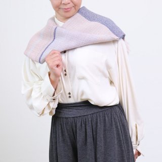 ベビーアルパカ　【一点物】　手織りスヌード　K21-05