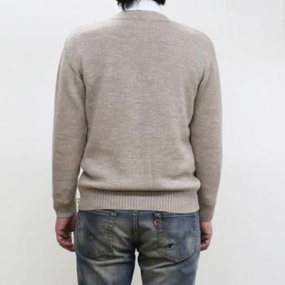 TONYWACK ベビーアルパカ ウール クルーネック カーディガン グレー M TONYWACK ベビーアルパカ ウール クルーネック カーディガン グレー M