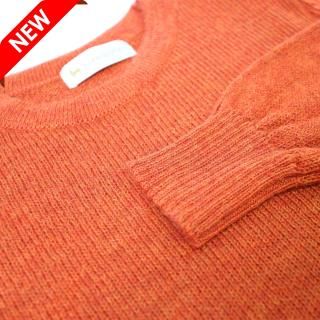 <img class='new_mark_img1' src='https://img.shop-pro.jp/img/new/icons14.gif' style='border:none;display:inline;margin:0px;padding:0px;width:auto;' />レディース ベビーアルパカ ベーシックセーター(クルーネック) マンダリン