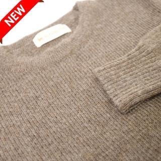 <img class='new_mark_img1' src='https://img.shop-pro.jp/img/new/icons14.gif' style='border:none;display:inline;margin:0px;padding:0px;width:auto;' />レディース ベビーアルパカ ベーシックセーター(クルーネック) ブラウン