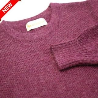 <img class='new_mark_img1' src='https://img.shop-pro.jp/img/new/icons14.gif' style='border:none;display:inline;margin:0px;padding:0px;width:auto;' />レディース ベビーアルパカ ベーシックセーター(クルーネック) グレープ