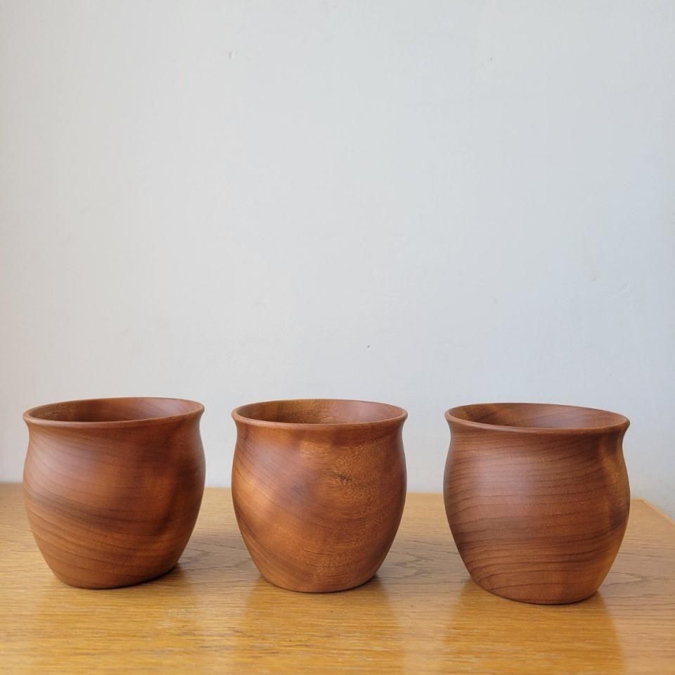 ムクロジ木器『マガサンオリジナルカップ・赤タブ』 - マガサンギフト