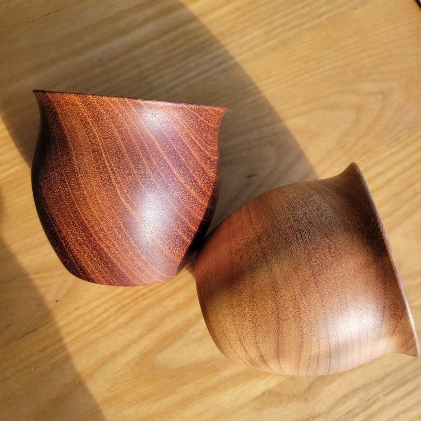 ムクロジ木器『マガサンオリジナルカップ・赤タブ』 - マガサンギフト