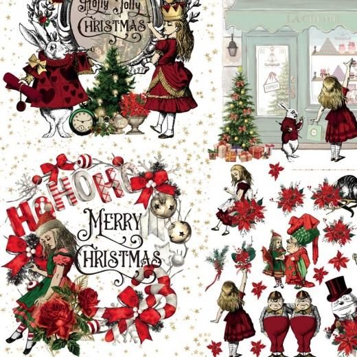 転写紙 『Alice Christmas wonderland-アリス クリスマス
