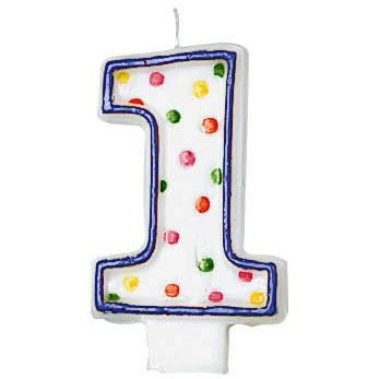 Number 1 candle discount