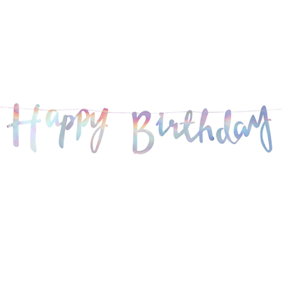 Ginger Ray Happybirthday スクリプトガーランド 筆記体バナー レターバナー イリディセント 虹色 Ip 507 バースデー専門店 Happybday 誕生日パーティーグッズ ギフト通販 Ginger Ray Happybirthday スクリプトガーランド 筆記体バナー レターバナー イリディセント 虹色 Ip 507 バースデー専門店 Happybday 誕生日パーティーグッズ ギフト通販