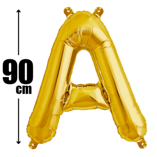 文字バルーン アルファベットバルーン 文字の風船【ゴールド】約90cm BIG風船