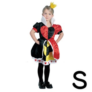 【子供用】コスチューム   仮装  チャイルド  S  ハートの女王    【Disney】