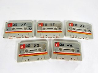 BASF C60 LH カセットテープ 5本 [24922]
