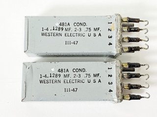 Western Electric 481A COND 選別品 2個 [28203]
