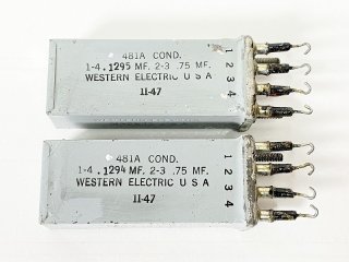 Western Electric 481A COND 選別品 2個 [28204]