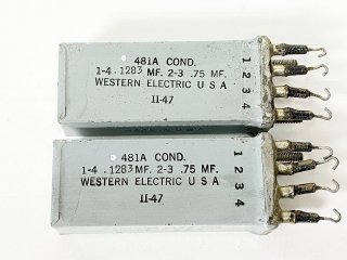Western Electric 481A COND 選別品 2個 [28205]