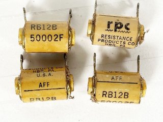 RPC RB12B 500kΩ 1/2W 無誘導型巻線抵抗器 4個 [31740]