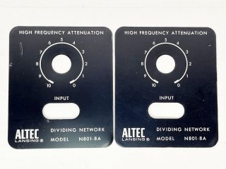ALTEC N801-8A プレート 2枚 [32259]