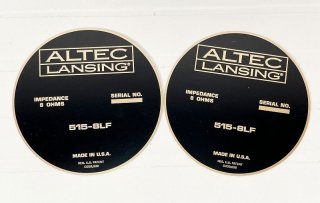 ALTEC LANSING 515-8LF プレート 2枚 [32258]