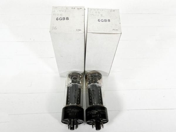 6GB8 東芝新品未使用 2 本セット Yahoo!オークション -「真空管 6gb8」の落札相場・落札価格