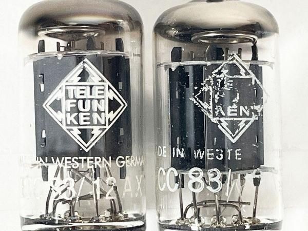 TELEFUNKEN ECC83/12AX7 ダイヤマーク入り 2本 [33958 TELEFUNKEN ECC83/12AX7 ダイヤマーク入り 2本 [33958