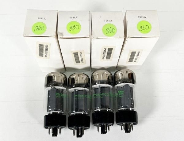 7581A/PhilipsECG 持ち運べ 6L6GC互換球 gmお揃いマッチドペア 7581A/PhilipsECG 持ち運べ 6L6GC互換球 gmお揃いマッチドペア